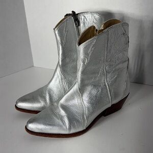 Free People Frontier Cowboy Bootie Womens Size 37/7